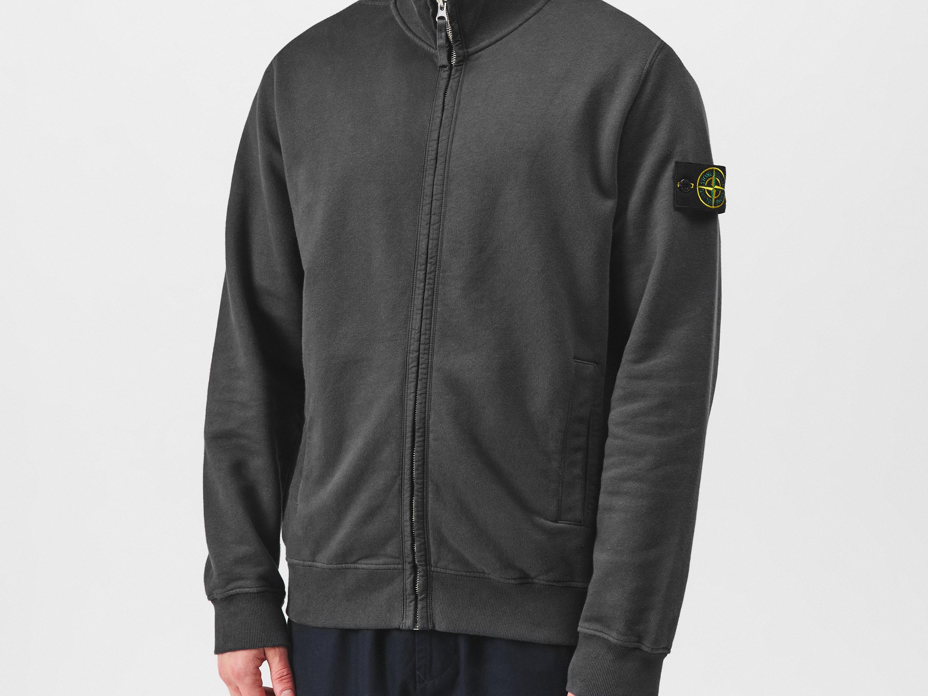 Stone Island | Organic Full Zip Sweatshirt | 1/4 Zip Fleece Stone Island | Organic Full Zip Sweatshirt | 1/4 Zip Fleece